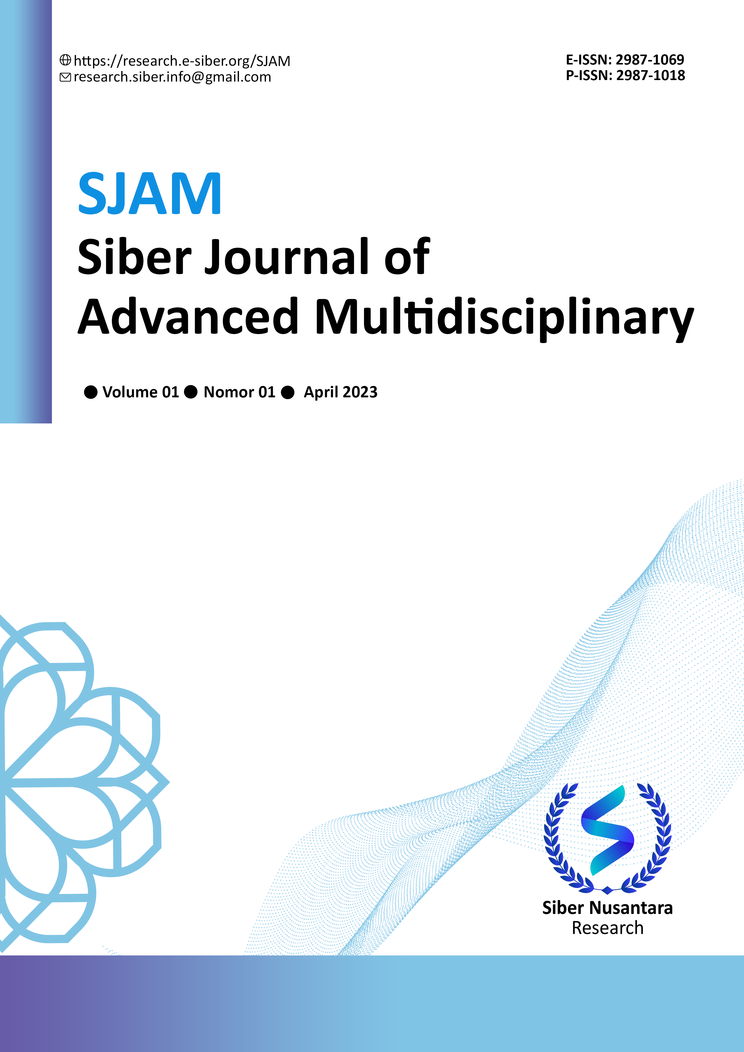 					View Vol. 1 No. 1 (2023): (SJAM) Siber Journal of Advanced Multidisciplinary (April - June 2023)
				